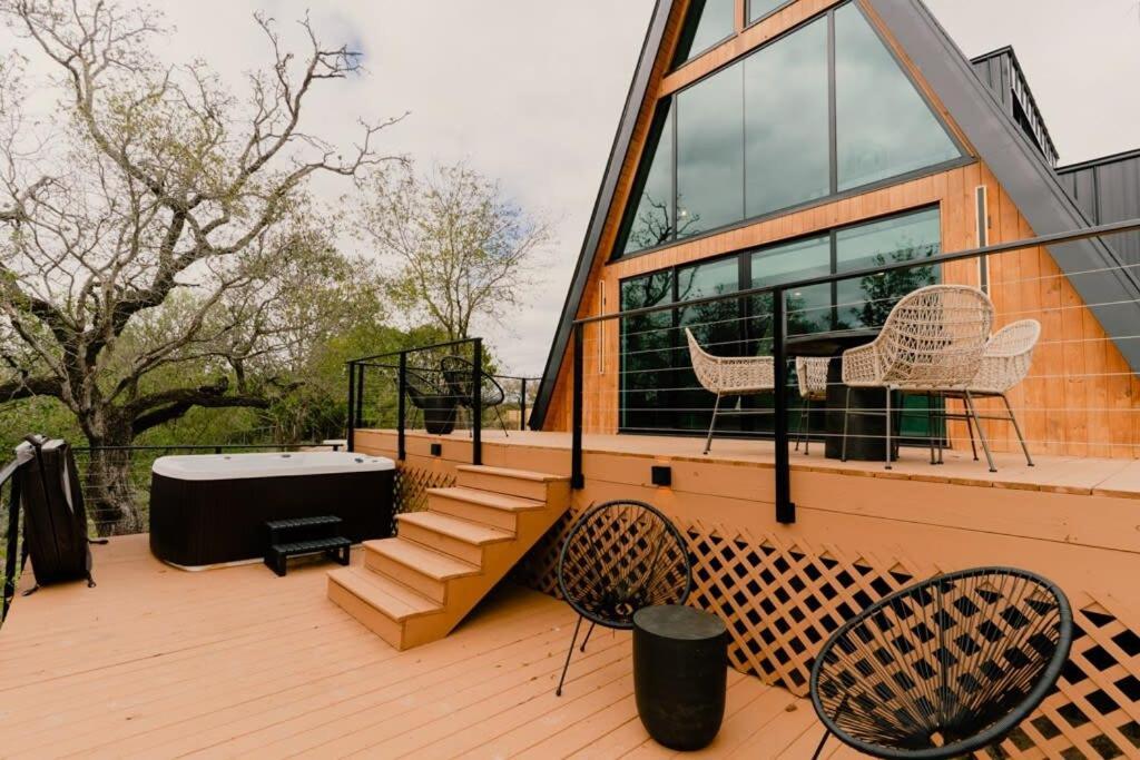 The Pedernales A-Frame Villa Fredericksburg Exterior foto
